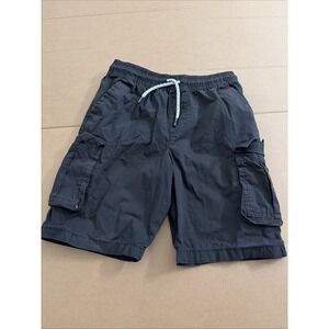 365 Kids Boys Shorts Size 7 Black with Drawstring Pockets
